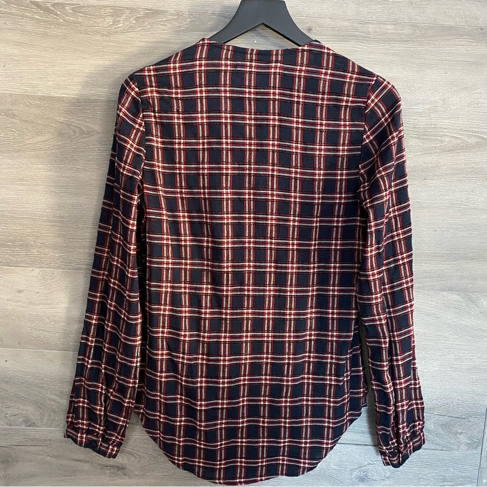 Veronica Beard Peggy Plaid Blouse - Picture 8 of 8